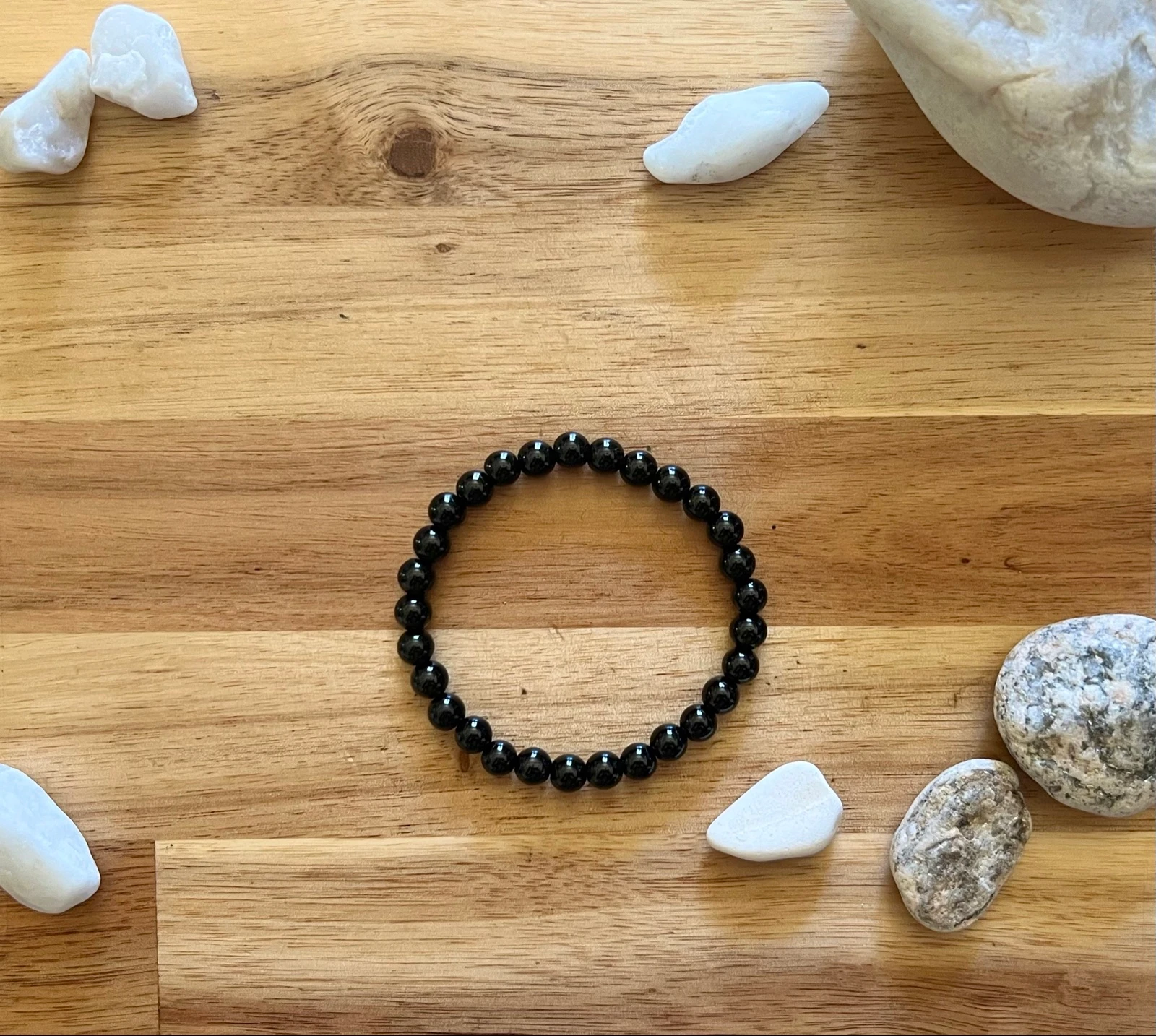 Bracelet agate noire 